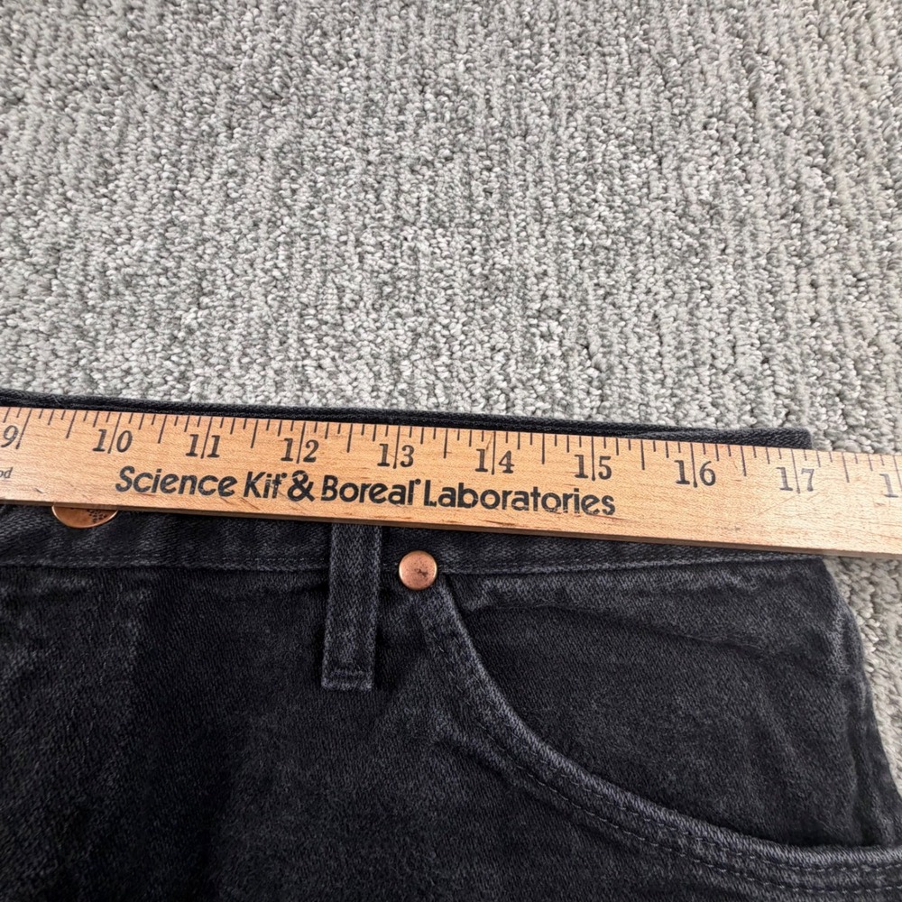 Wrangler Cowboy Cut Jeans Mens 36*x30 Black 13MWZWK Original Fit Straight Denim - Picture 5 of 7